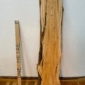 YEW Natural Waney Edge Slab Planed Finish Hardwood Board 1587B-4 Thickness 4.8cm Kiln Dried Seasoned Live Edge Wildwood Wallart