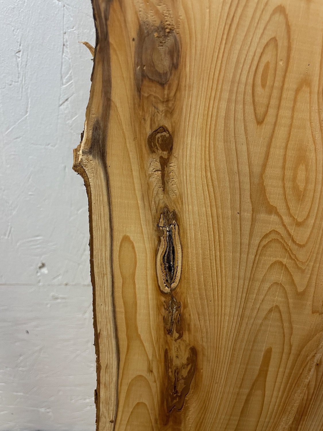 YEW Natural Waney Edge Slab Planed Finish Hardwood Board 1587B-5 Thickness 4.5cm Kiln Dried Seasoned Live Edge Wildwood - Image 7
