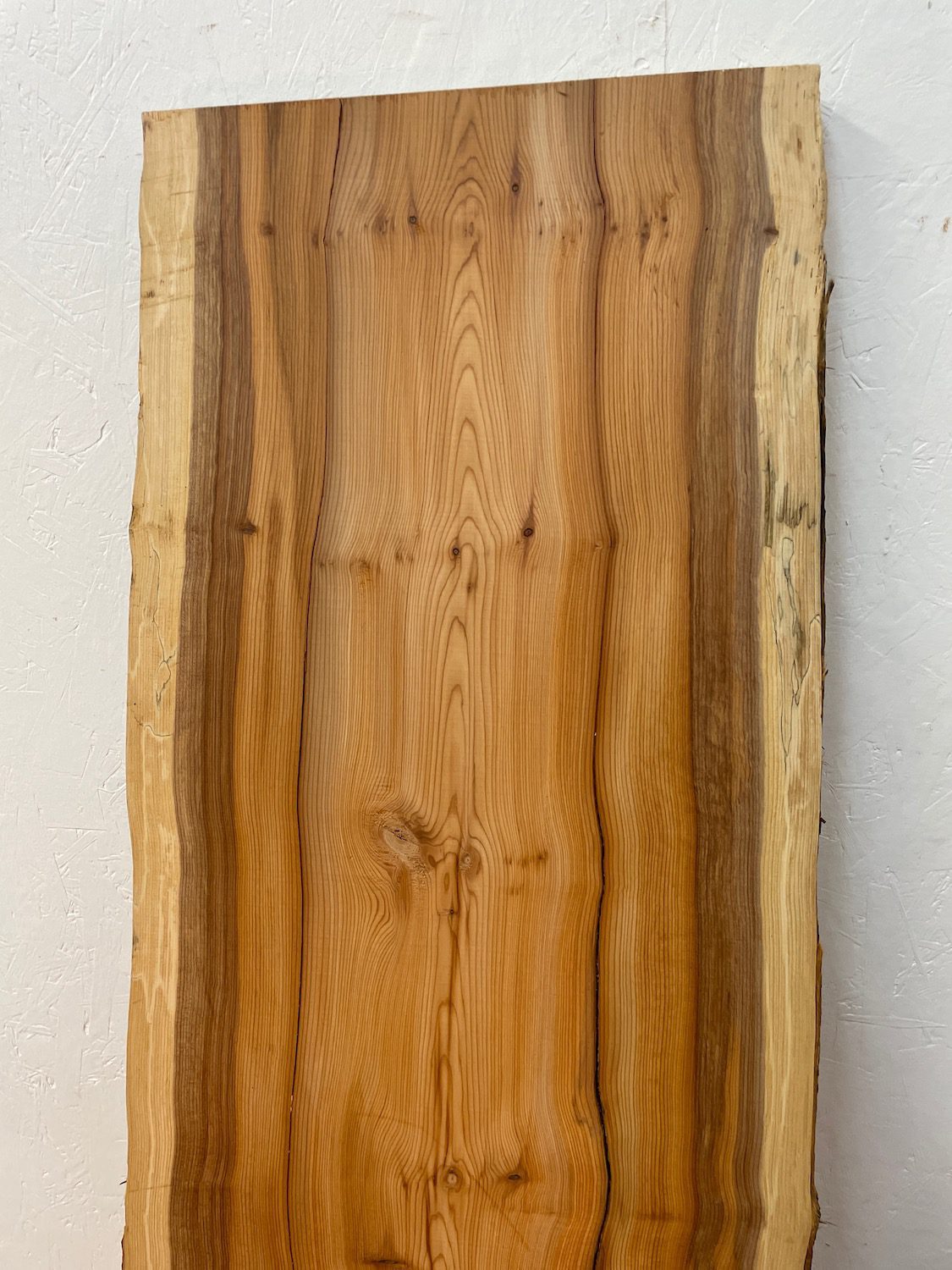 YEW Natural Waney Edge Slab Planed Finish Hardwood Board 1597-6 Thickness 4.5cm Kiln Dried Seasoned Live Edge - Image 12