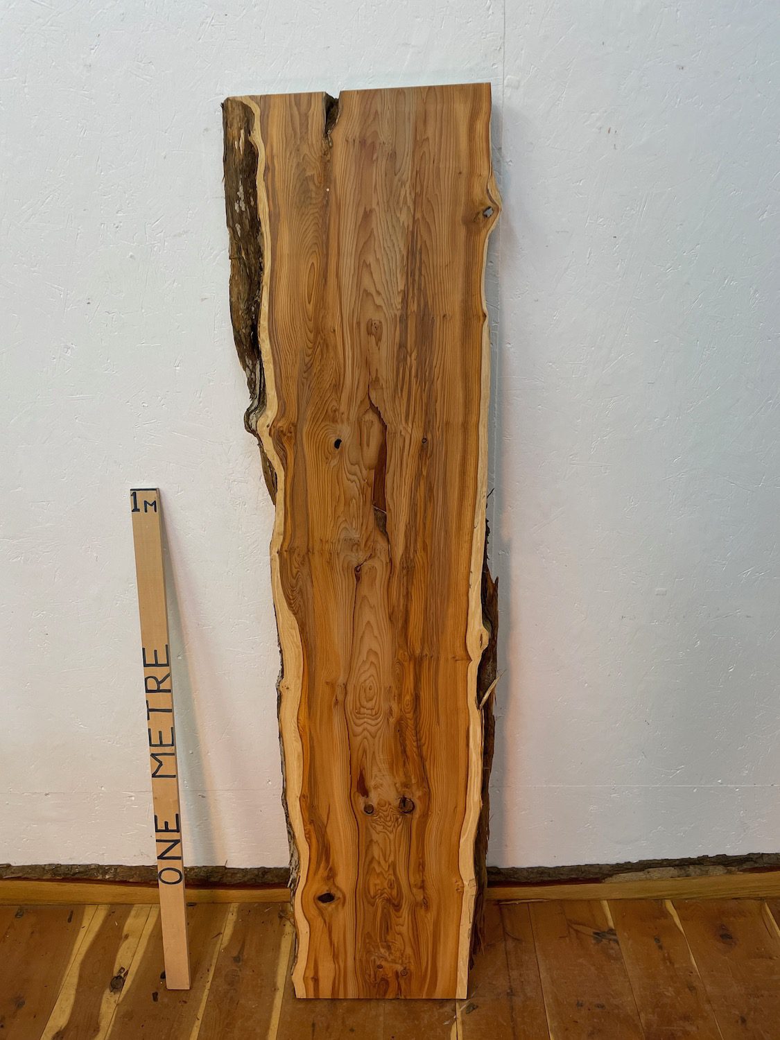 YEW Natural Waney Edge Slab Planed Finish Hardwood Board 1597-7 Thickness 4.8cm Kiln Dried Seasoned Live Edge - Image 12