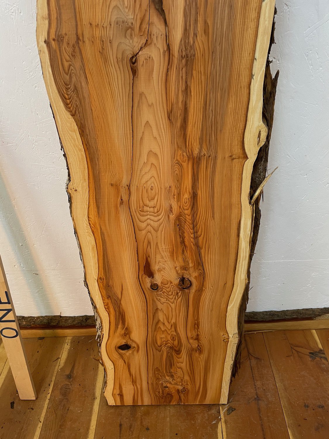 YEW Natural Waney Edge Slab Planed Finish Hardwood Board 1597-7 Thickness 4.8cm Kiln Dried Seasoned Live Edge - Image 14