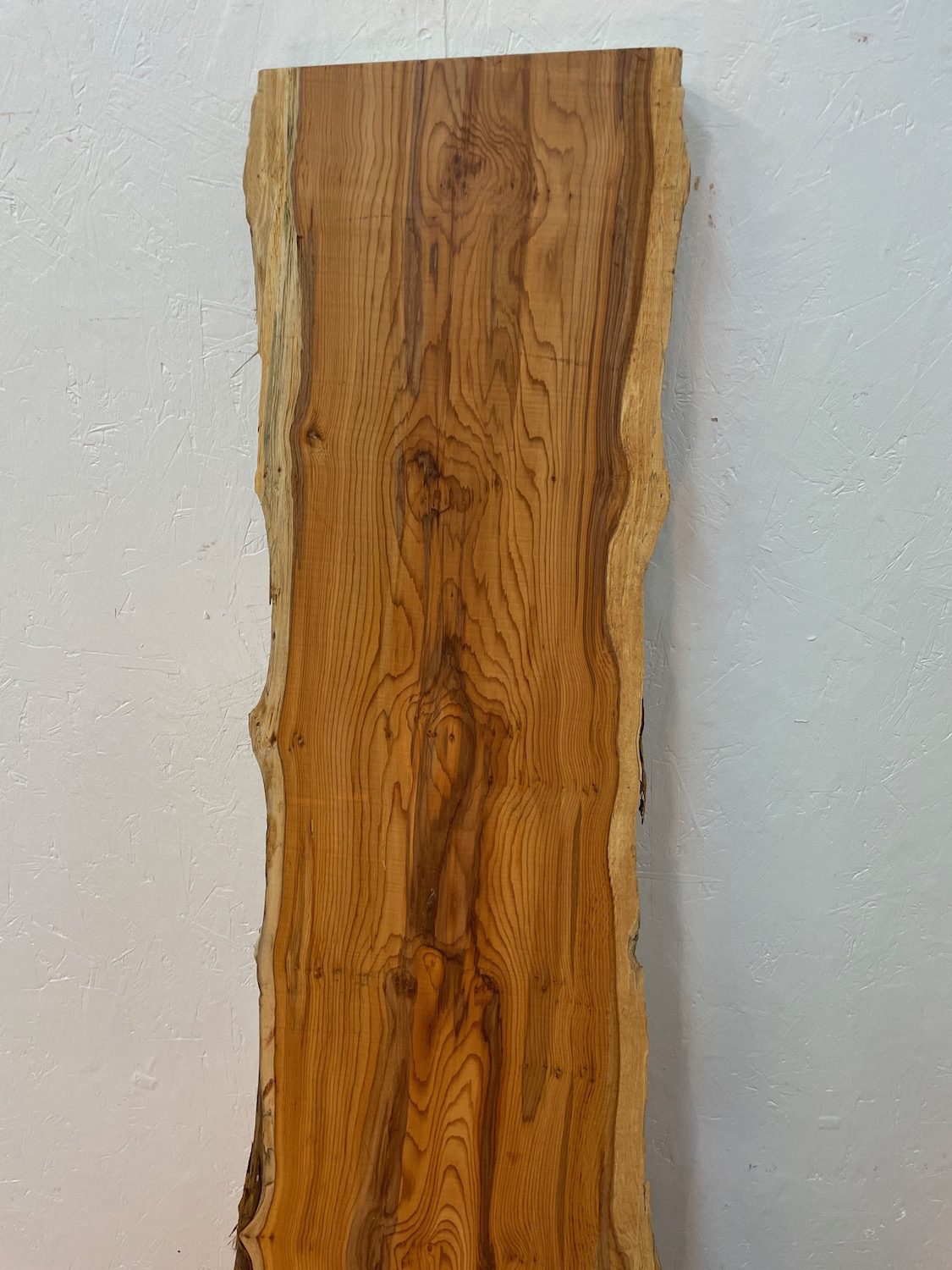 YEW Natural Waney Edge Slab Planed Finish Hardwood Board 1597-4 Thickness 4.8cm Kiln Dried Seasoned Live Edge Wildwood Wallart - Image 13