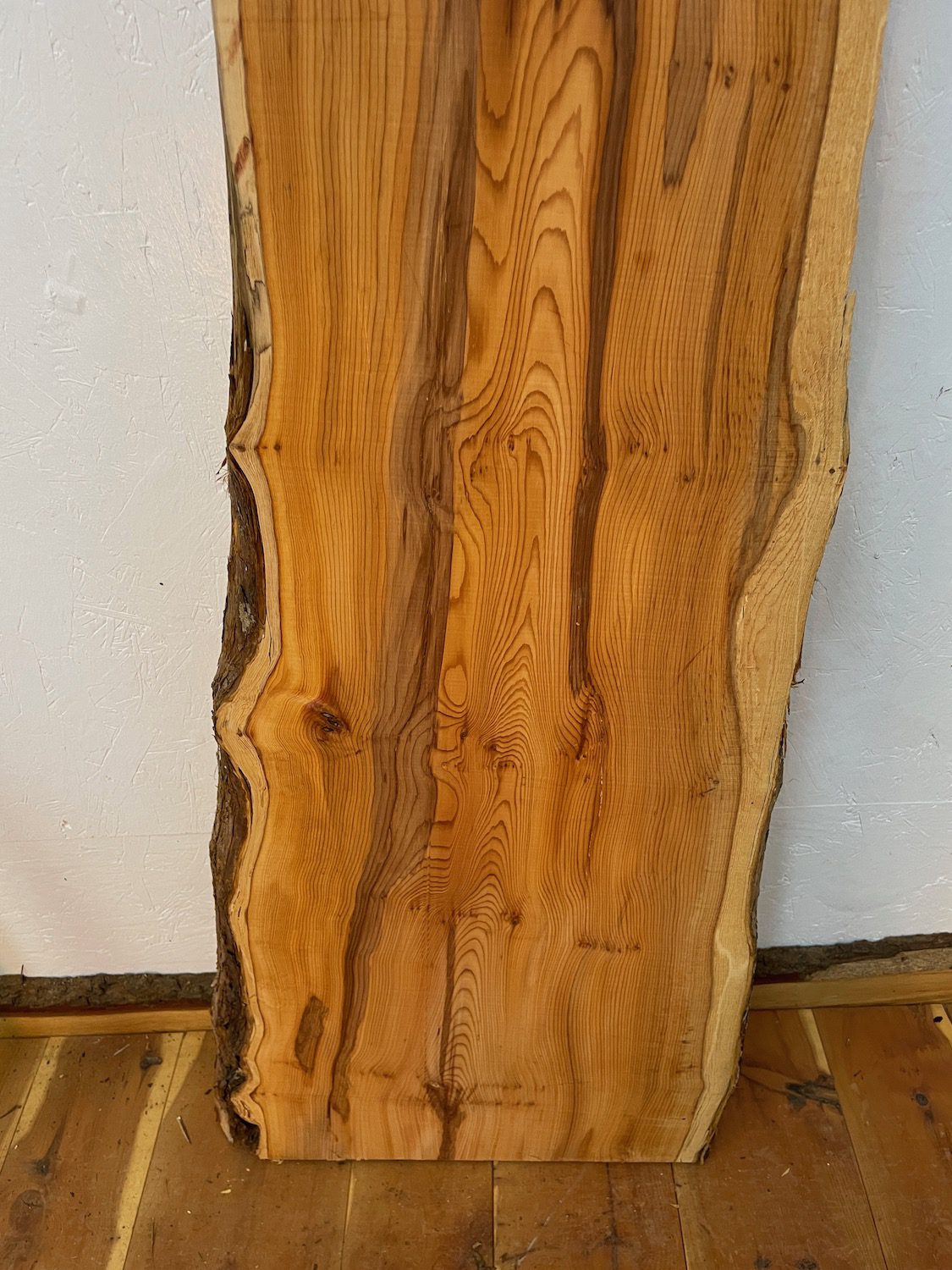 YEW Natural Waney Edge Slab Planed Finish Hardwood Board 1597-4 Thickness 4.8cm Kiln Dried Seasoned Live Edge Wildwood Wallart - Image 14