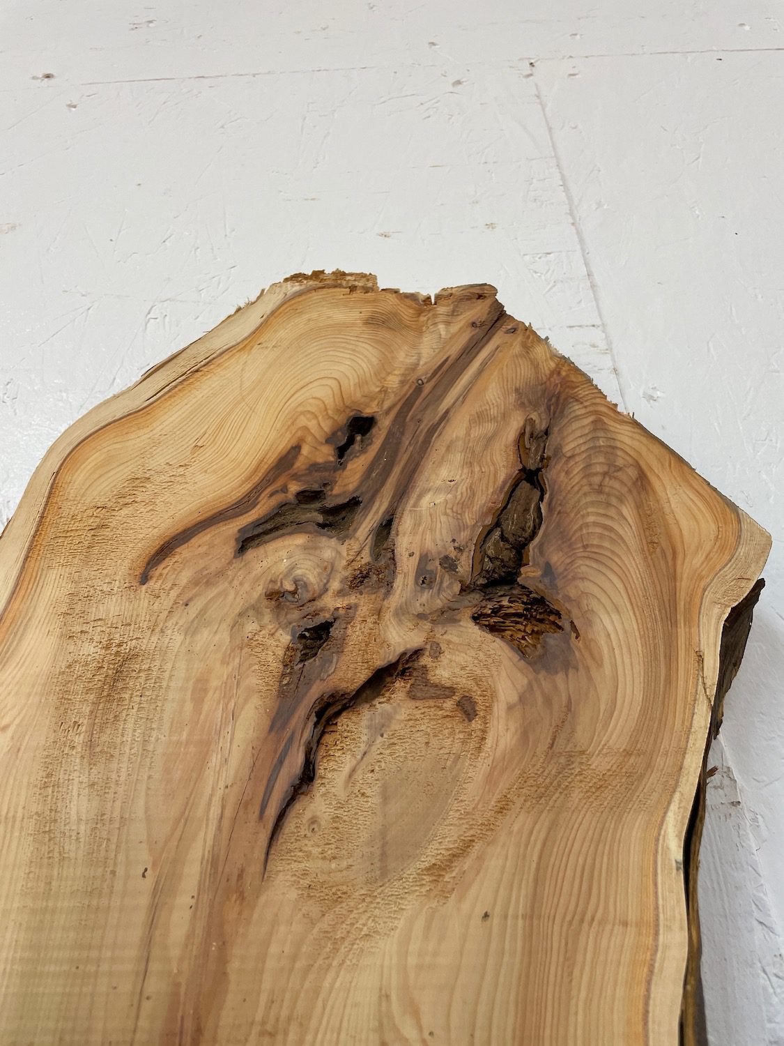 YEW Natural Waney Edge Slab Planed Finish Hardwood Board 1592-7 Thickness 3.8cm Kiln Dried Seasoned Live Edge Wildwood Wallart - Image 10
