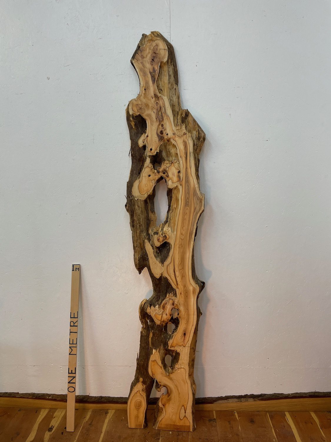 YEW Natural Waney Edge Slab Planed Finish Hardwood Board 1592-7 Thickness 3.8cm Kiln Dried Seasoned Live Edge Wildwood Wallart - Image 12