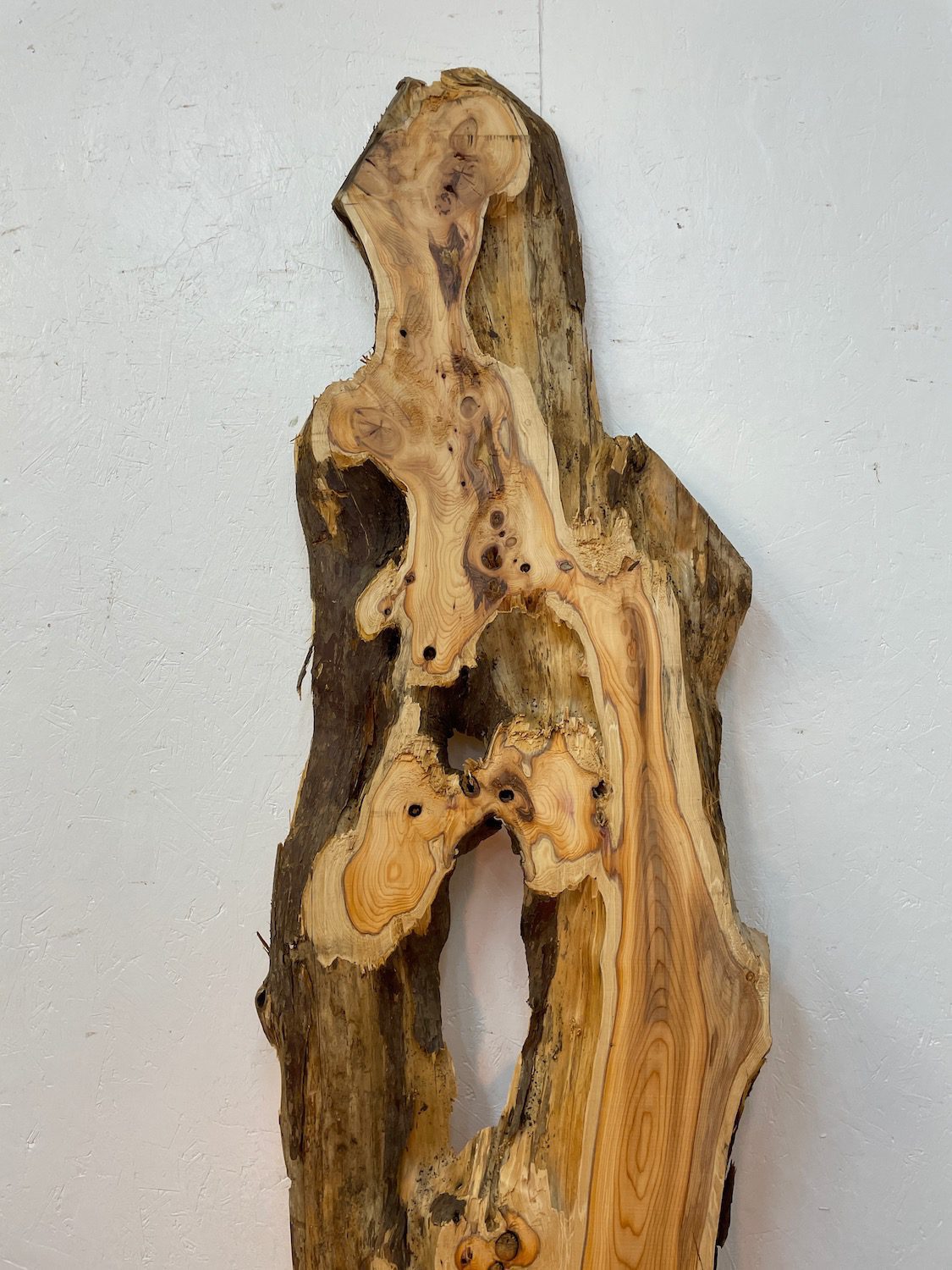 YEW Natural Waney Edge Slab Planed Finish Hardwood Board 1592-7 Thickness 3.8cm Kiln Dried Seasoned Live Edge Wildwood Wallart - Image 13