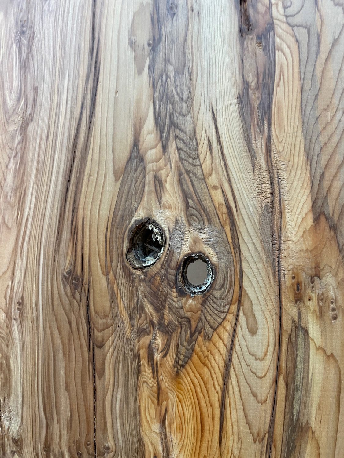YEW Natural Waney Edge Slab Planed Finish Hardwood Board 1595-1 Thickness 4.8cm Kiln Dried Seasoned Live Edge Wildwood - Image 11