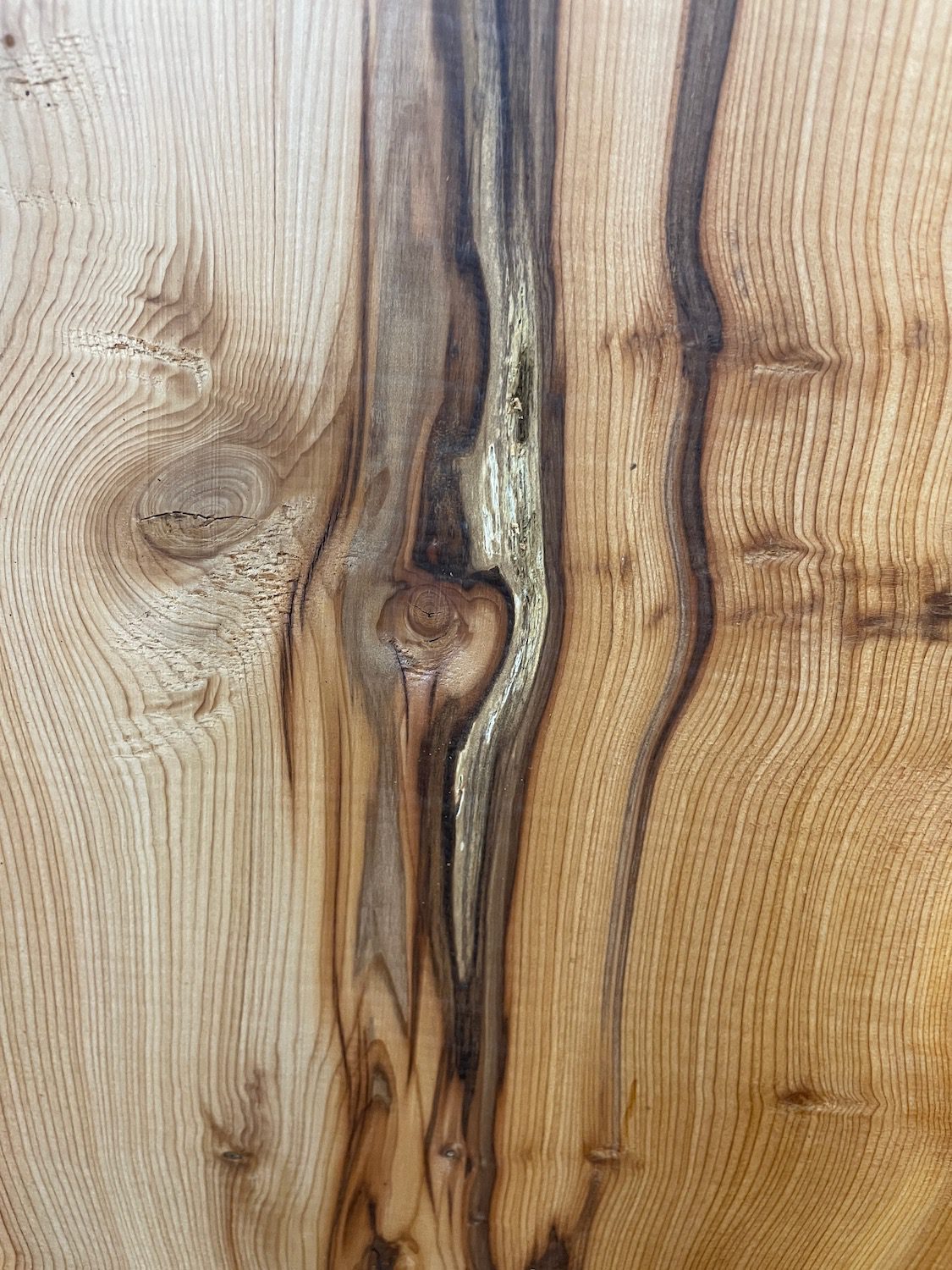 YEW Natural Waney Edge Slab Planed Finish Hardwood Board 1595-3 Thickness 4.8cm Kiln Dried Seasoned Live Edge - Image 15