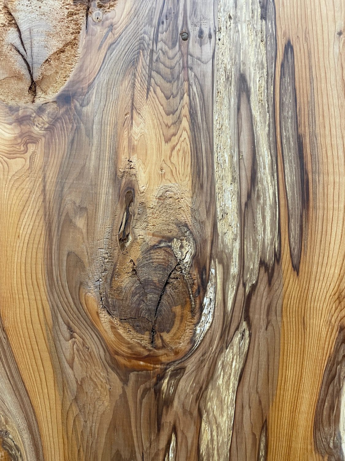 YEW Natural Waney Edge Slab Planed Finish Hardwood Board 1596-2 Thickness 4.8cm Kiln Dried Seasoned Live Edge Wildwood - Image 6