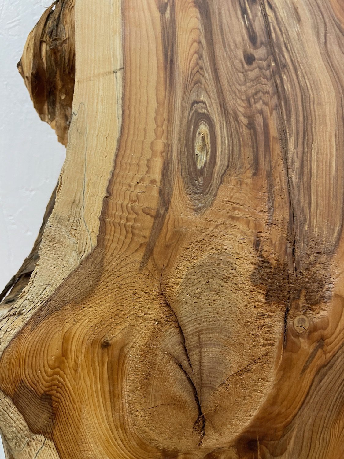 YEW Natural Waney Edge Slab Planed Finish Hardwood Board 1596-2 Thickness 4.8cm Kiln Dried Seasoned Live Edge Wildwood - Image 7
