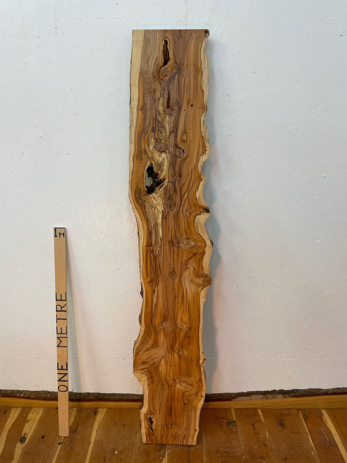 YEW Natural Waney Edge Slab Planed Finish Hardwood Board 1596-2 Thickness 4.8cm Kiln Dried Seasoned Live Edge Wildwood - Image 12