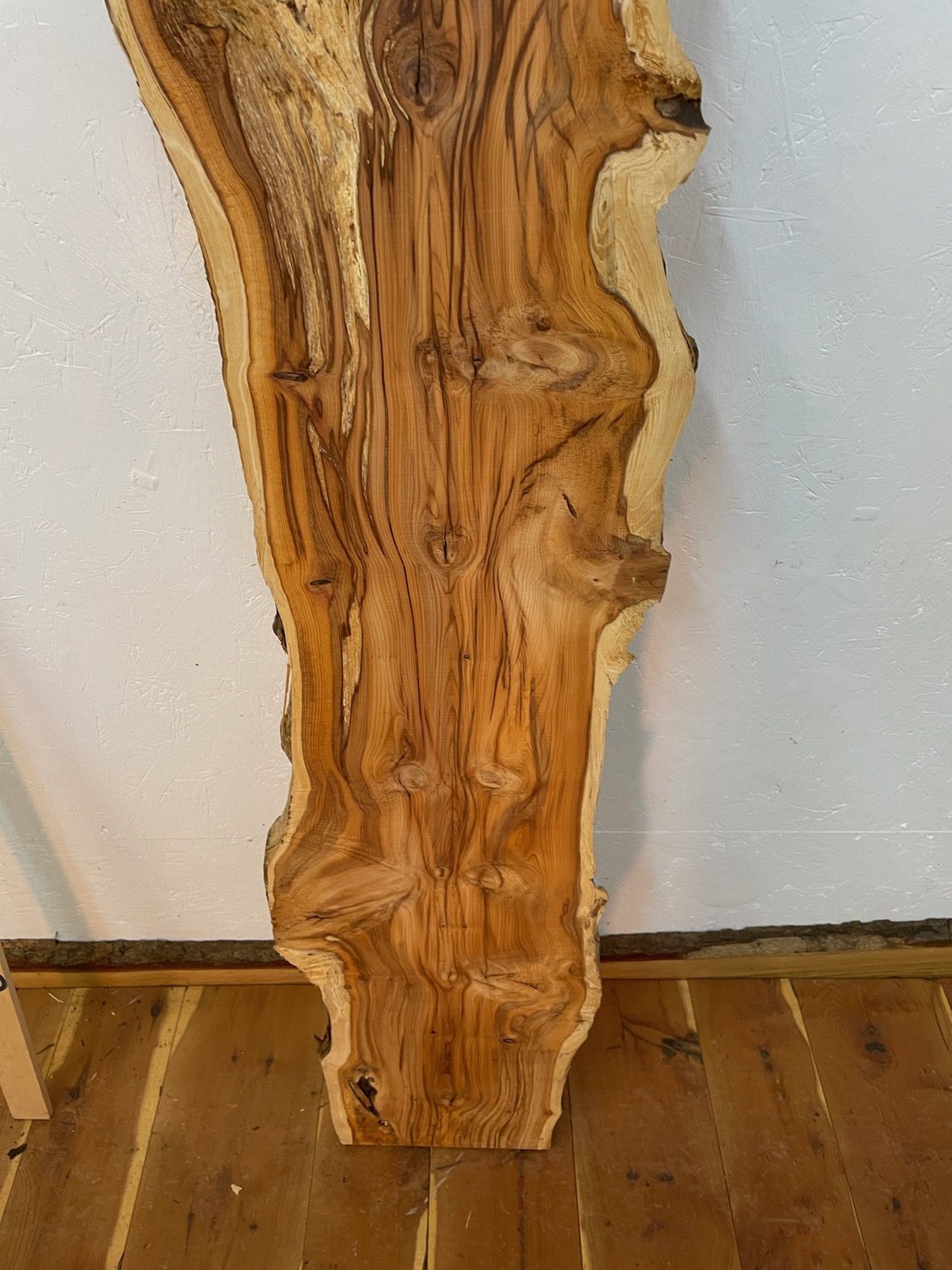 YEW Natural Waney Edge Slab Planed Finish Hardwood Board 1596-2 Thickness 4.8cm Kiln Dried Seasoned Live Edge Wildwood - Image 14
