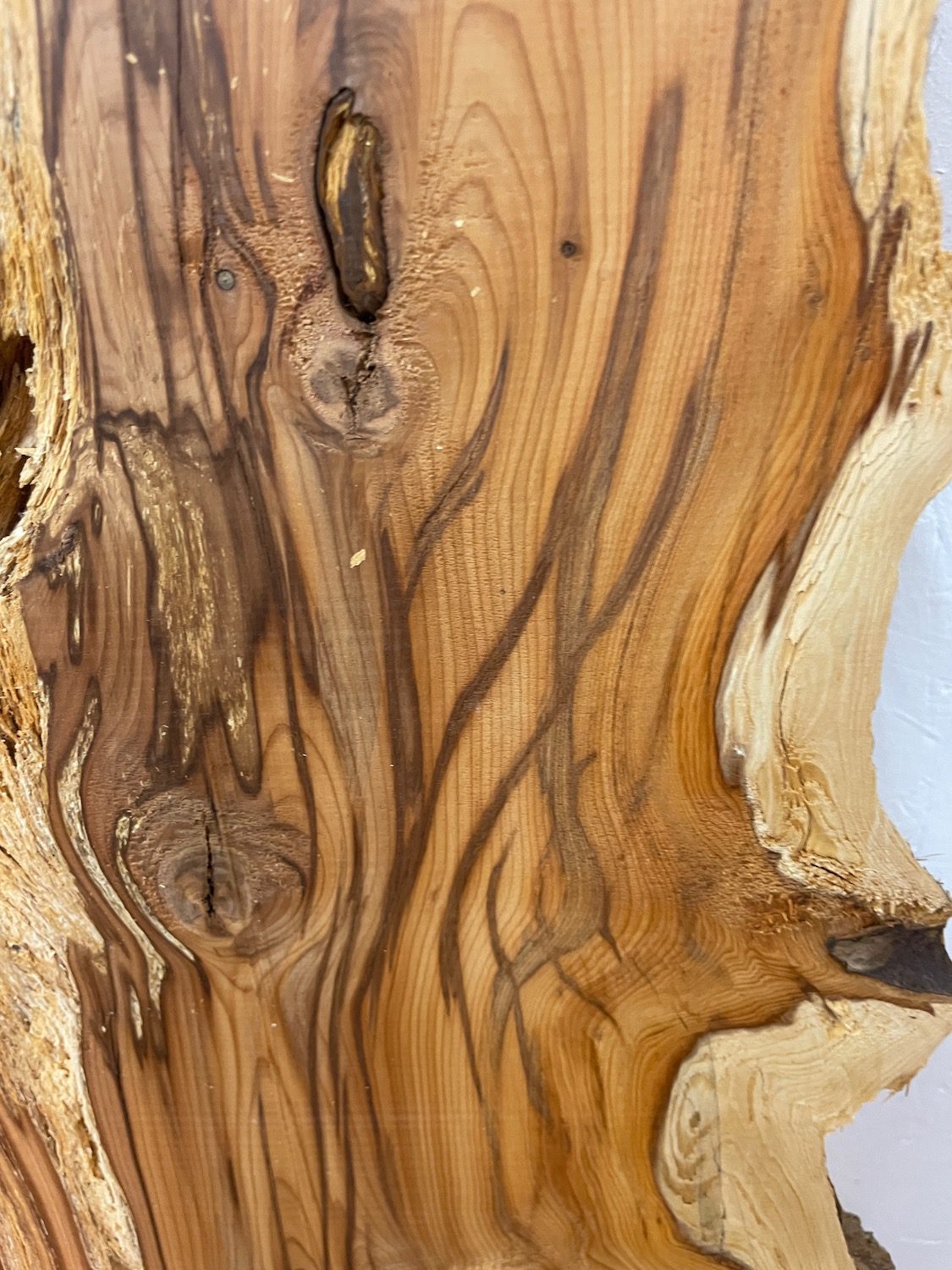 YEW Natural Waney Edge Slab Planed Finish Hardwood Board 1596-2 Thickness 4.8cm Kiln Dried Seasoned Live Edge Wildwood - Image 16