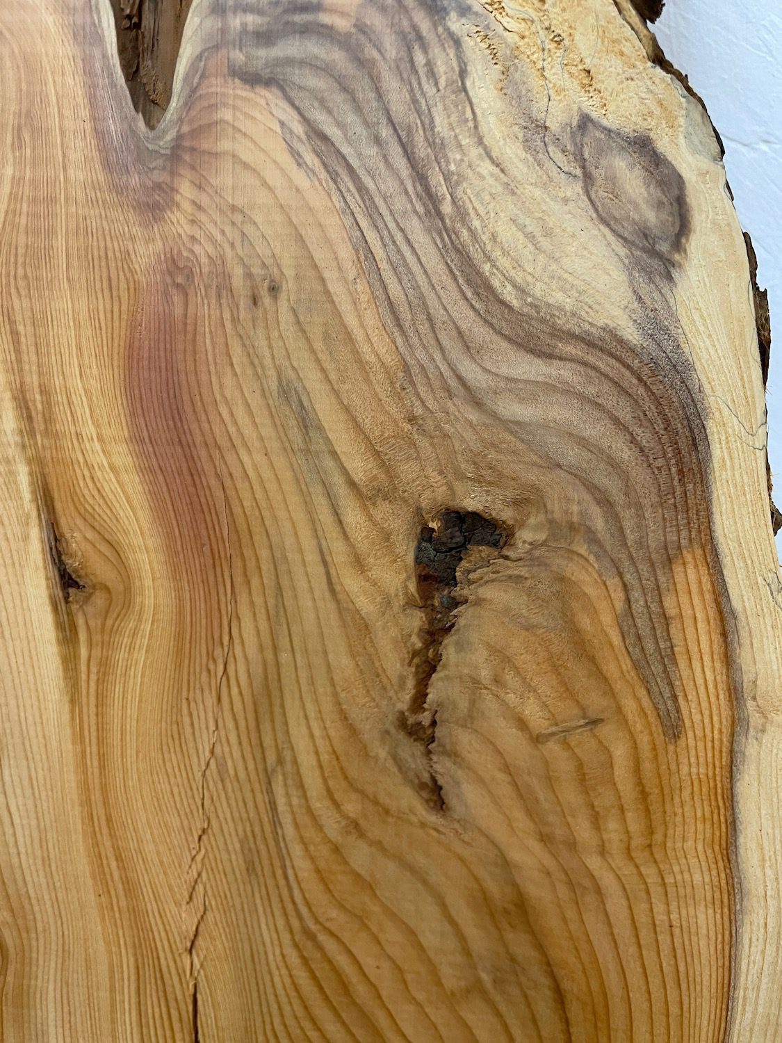 YEW Natural Waney Edge Slab Planed Finish Hardwood Board 1591-3 Thickness 4.5cm Kiln Dried Seasoned Live Edge Wildwood - Image 9