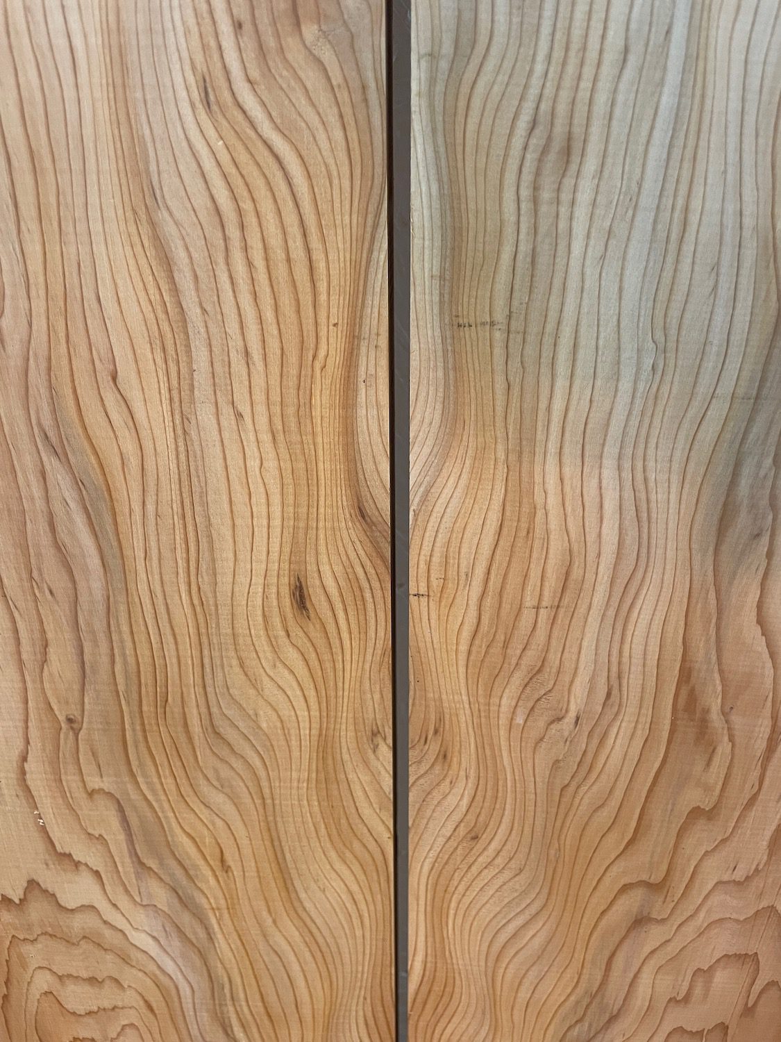 YEW Bookmatched Table Set Single Waney Edge Slabs Planed Finish Hardwood Boards 1593-4/5 Thickness 4.8cm Kiln Dried Seasoned Live Edge Epoxy Resin Projects Wildwood Desktop Tabletop Kitchen Worktops Dining Tabletops - Image 6