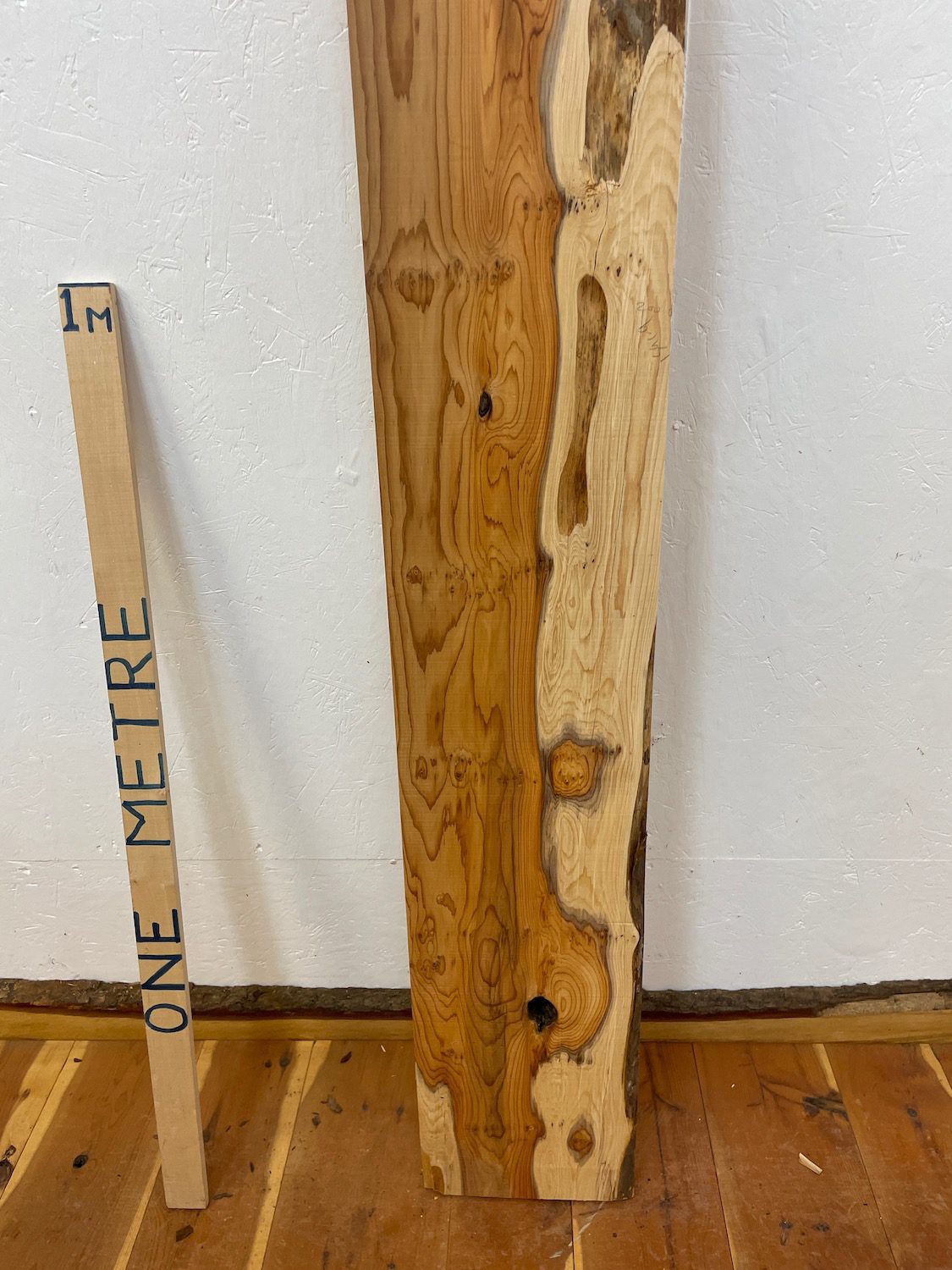 YEW PAR Planed All Round Square Edge Planed Finish Hardwood Board 1591-9 Thickness 4.5cm Kiln Dried Seasoned Live Edge Wildwood Shelves Mantels - Image 5