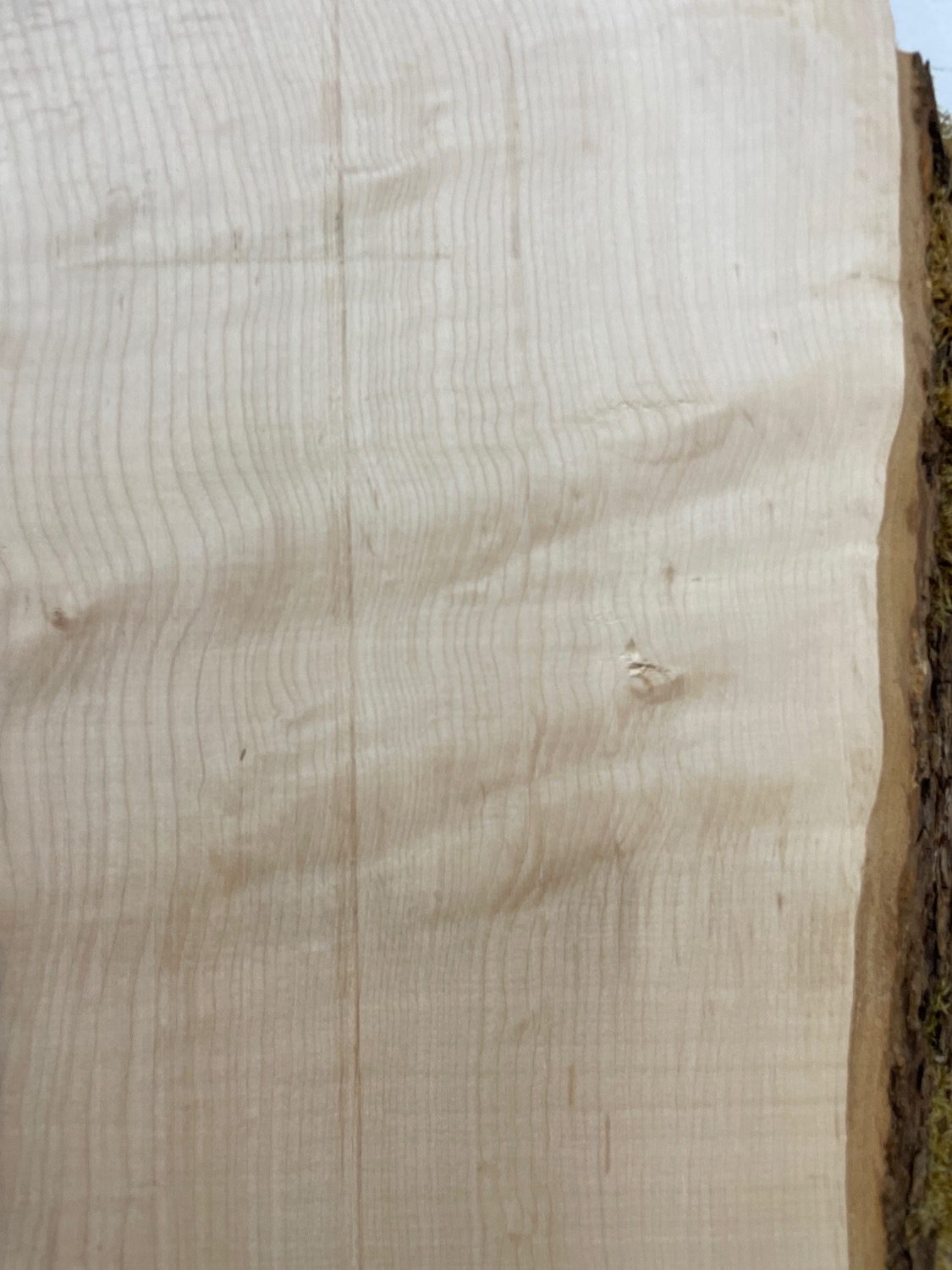 FIGURED MAPLE Single Waney Natural Live Edge Slab Planed Finish Hardwood Board 1682A-3A Thickness 3.5cm Kiln Dried Seasoned Decorative Board Shelf - Image 6
