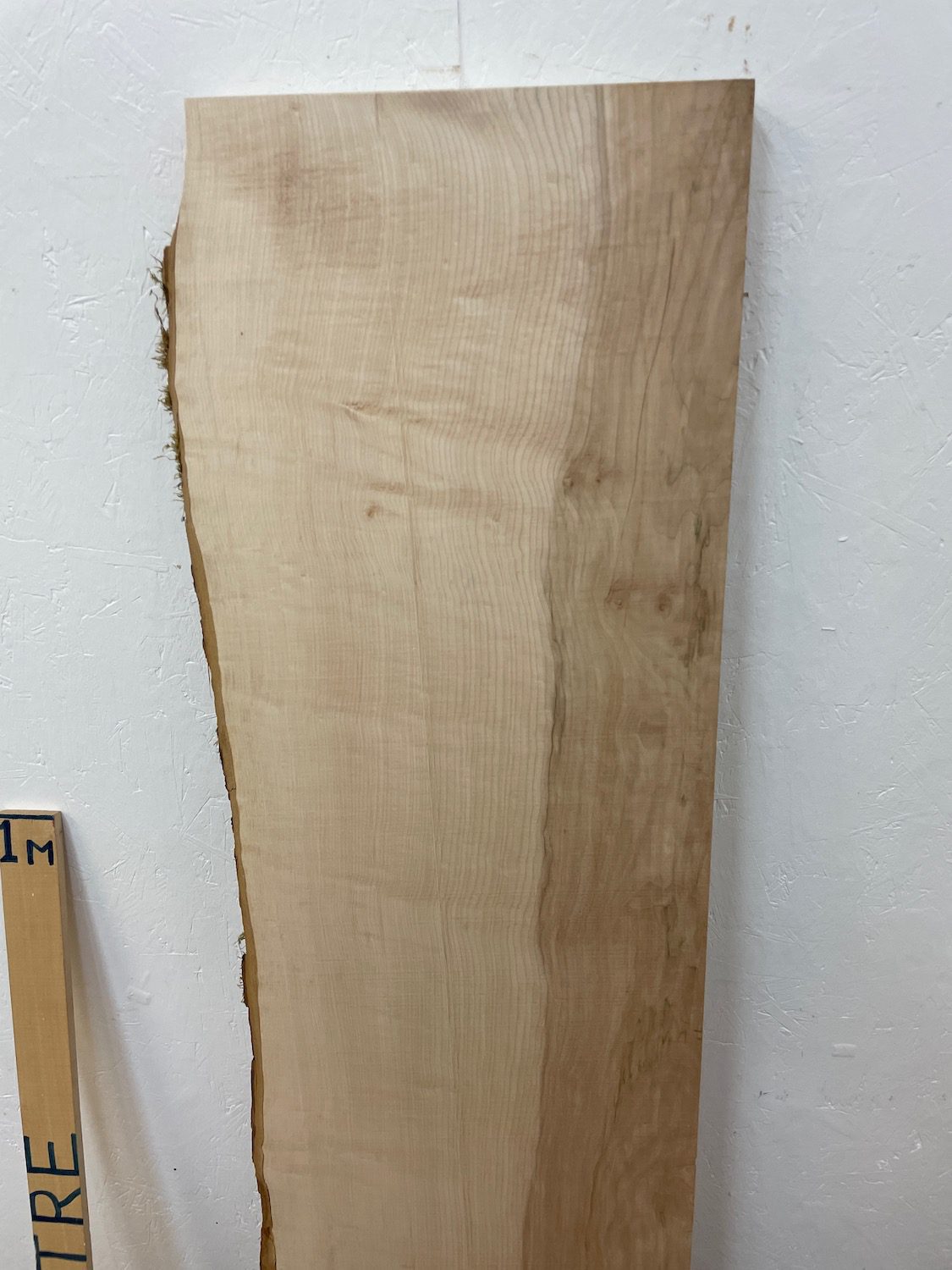 FIGURED MAPLE Single Waney Natural Live Edge Slab Planed Finish Hardwood Board 1682A-3A Thickness 3.5cm Kiln Dried Seasoned Decorative Board Shelf - Image 13