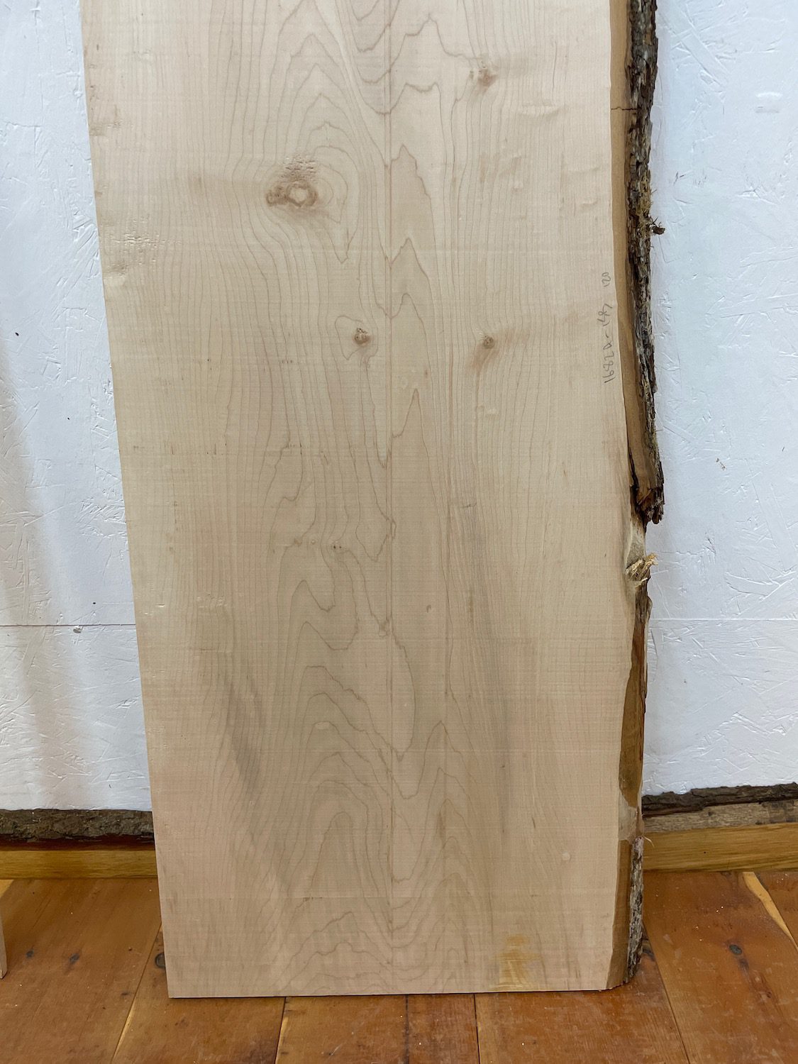 FIGURED MAPLE Single Waney Natural Live Edge Slab Planed Finish Hardwood Board 1682A-15B Thickness 3.5cm Kiln Dried Seasoned Decorative Board Shelf - Image 5