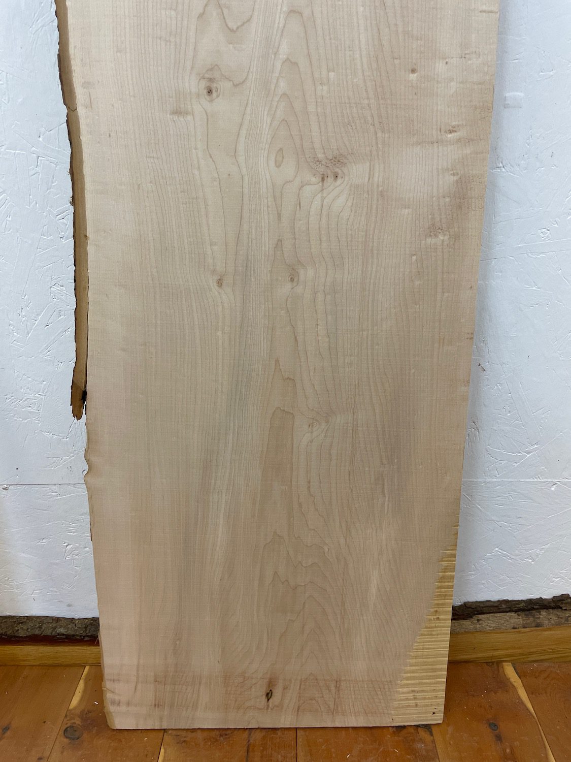 FIGURED MAPLE Single Waney Natural Live Edge Slab Planed Finish Hardwood Board 1682A-15B Thickness 3.5cm Kiln Dried Seasoned Decorative Board Shelf - Image 13