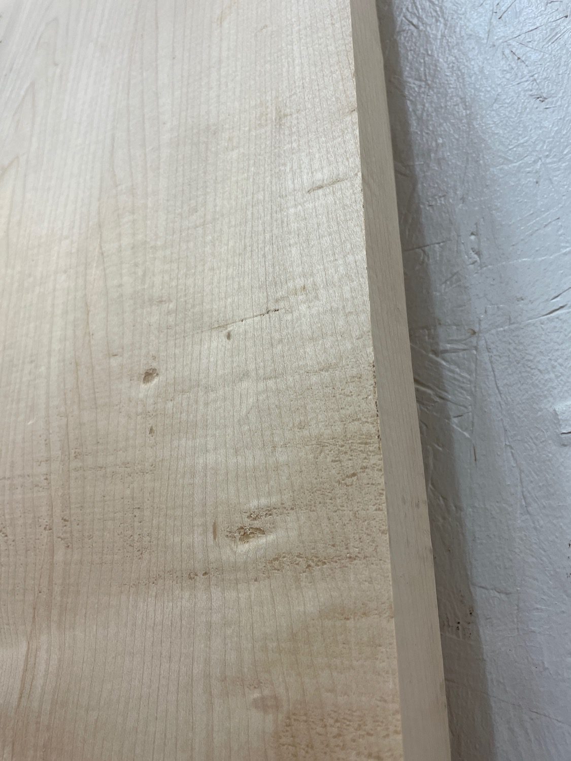 FIGURED MAPLE Single Waney Natural Live Edge Slab Planed Finish Hardwood Board 1682A-15B Thickness 3.5cm Kiln Dried Seasoned Decorative Board Shelf - Image 15