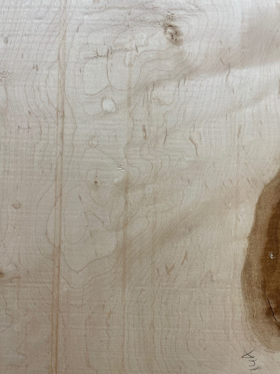 FIGURED MAPLE Waney Edge Slab Planed Finish Hardwood Board 1682B-14A Thickness 3.5cm Kiln Dried Seasoned Live Edge Decorative Board Offcut - Image 5