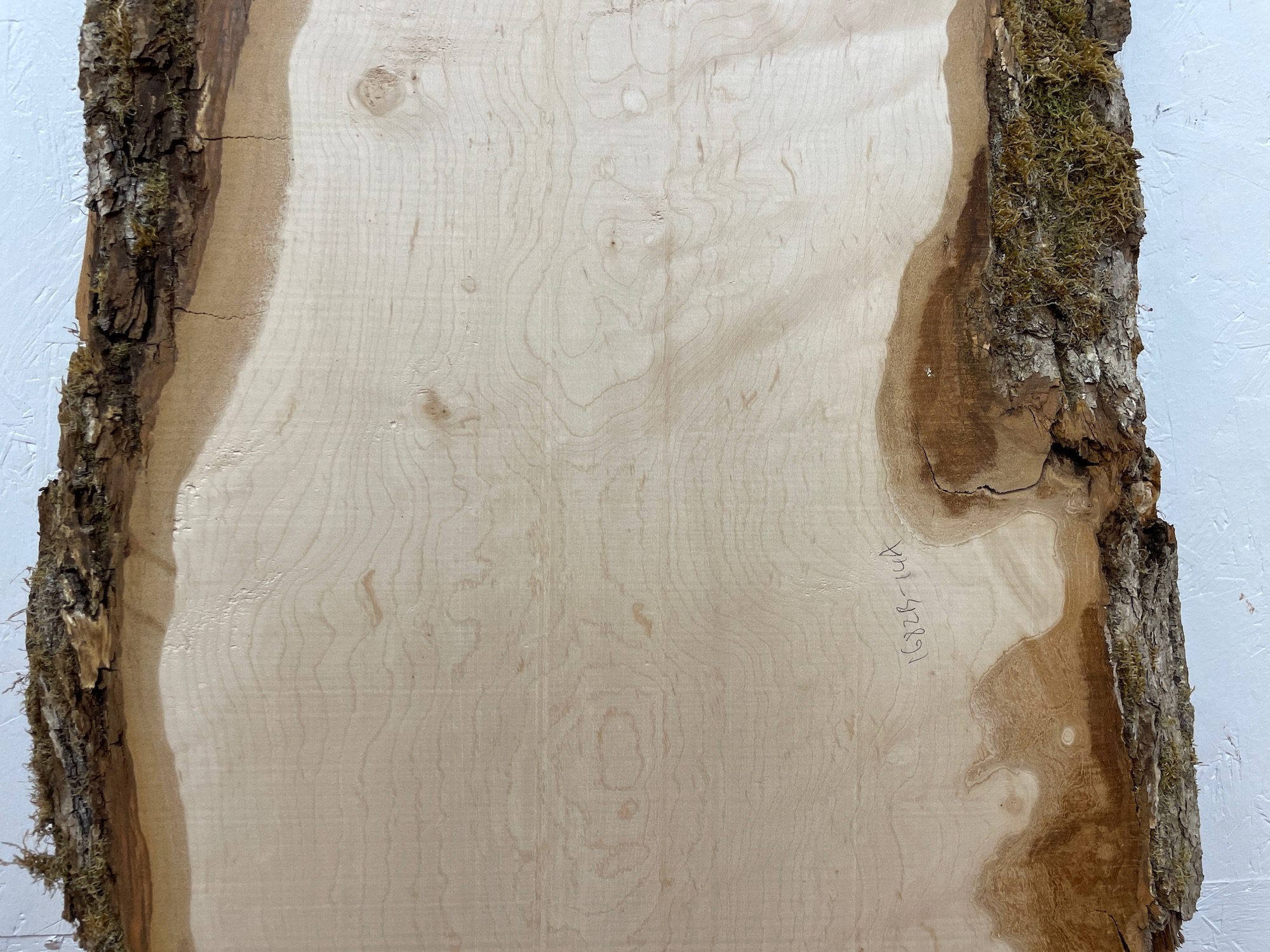 FIGURED MAPLE Waney Edge Slab Planed Finish Hardwood Board 1682B-14A Thickness 3.5cm Kiln Dried Seasoned Live Edge Decorative Board Offcut - Image 11