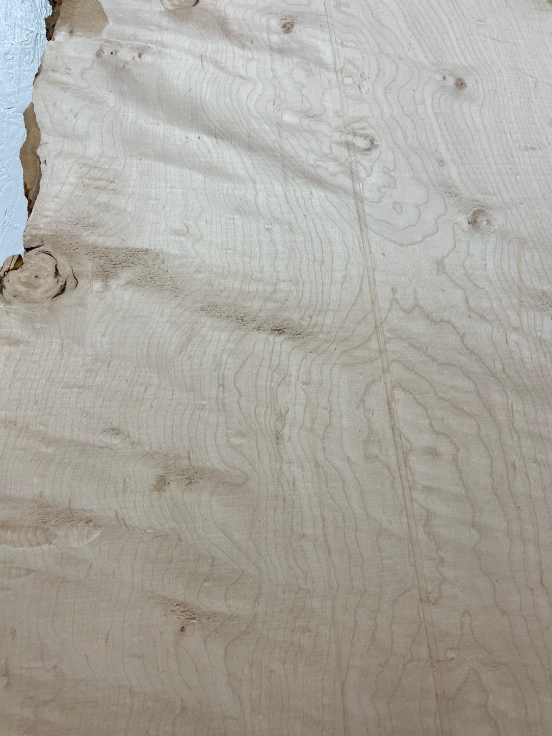 FIGURED MAPLE Waney Edge Slab Planed Finish Hardwood Board 1682B-14A Thickness 3.5cm Kiln Dried Seasoned Live Edge Decorative Board Offcut - Image 13