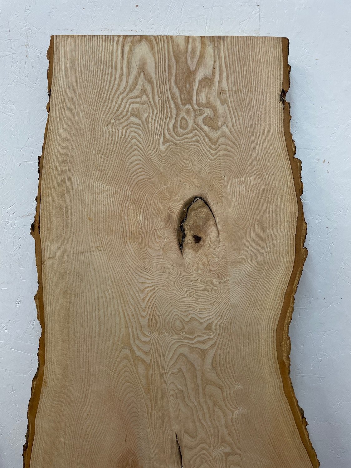 ASH Natural Waney Edge Slab Milled Finish Hardwood Board 1537C-1 Thickness 6cm Kiln Dried Seasoned Live Edge Desktops Coffee Tabletops Wildwood - Image 14