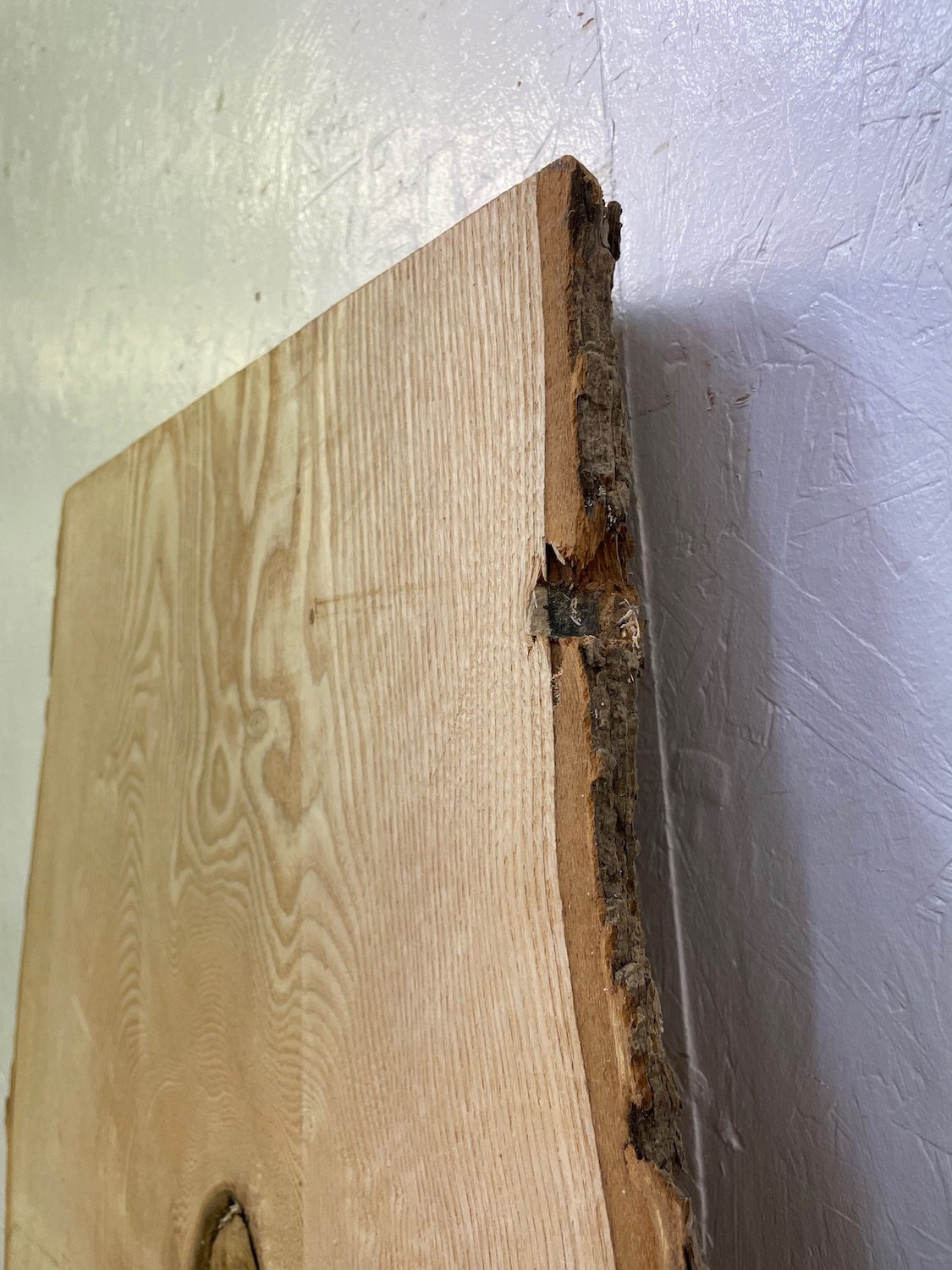 ASH Natural Waney Edge Slab Milled Finish Hardwood Board 1537C-1 Thickness 6cm Kiln Dried Seasoned Live Edge Desktops Coffee Tabletops Wildwood - Image 18