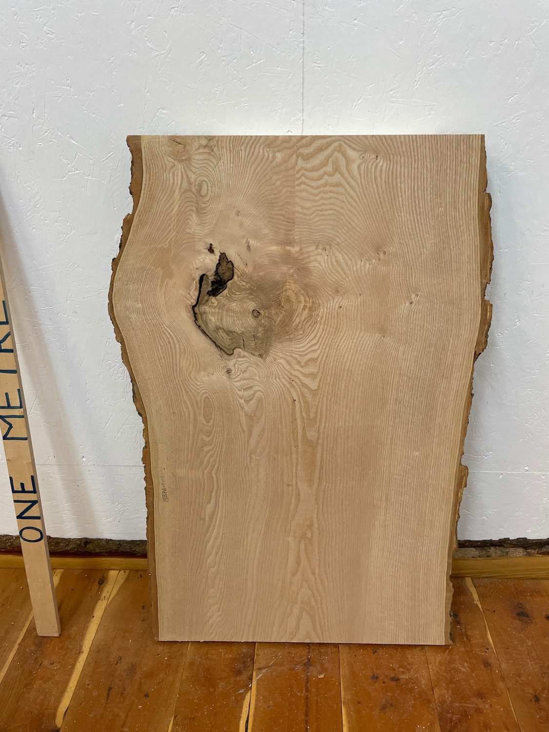 ASH Natural Waney Edge Slab Milled Finish Hardwood Board 1537A-1-1 Thickness 6.5cm Kiln Dried Seasoned Live Edge Desktops Coffee Tabletops Wildwood - Image 9