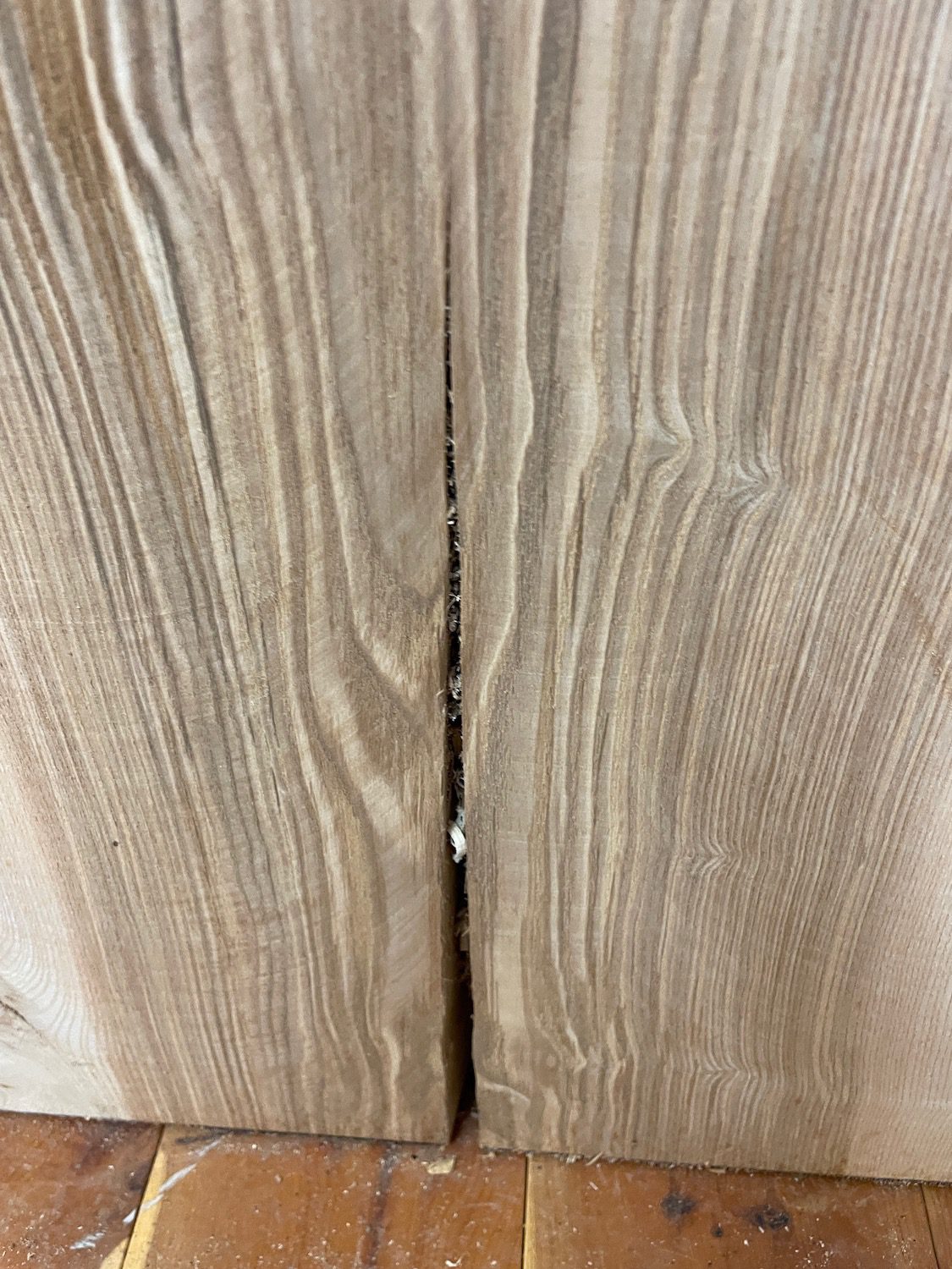 OLIVE ASH CROTCH Natural Waney Edge Slab Milled Finish Hardwood Board 1537C-6 Thickness 6cm Kiln Dried Seasoned Live Edge Desktops Coffee Tabletops Wildwood - Image 9