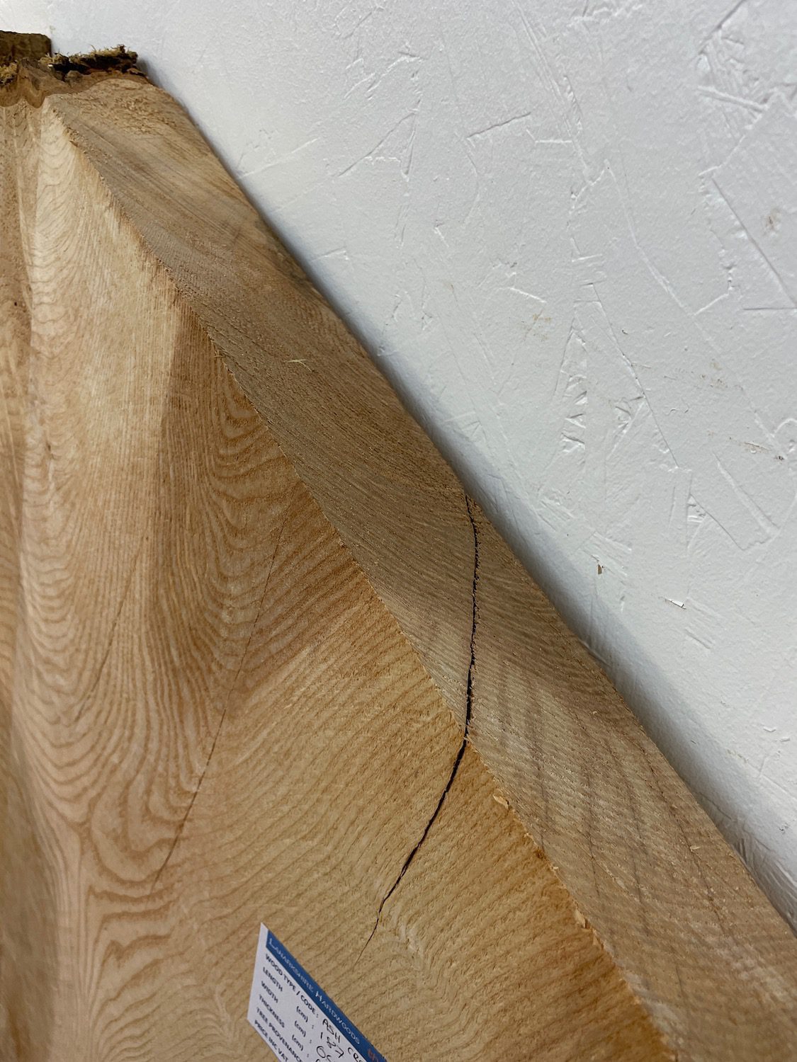 OLIVE ASH CROTCH Natural Waney Edge Slab Milled Finish Hardwood Board 1537C-6 Thickness 6cm Kiln Dried Seasoned Live Edge Desktops Coffee Tabletops Wildwood - Image 15