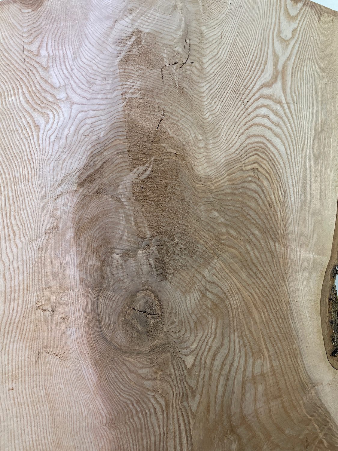 OLIVE ASH CROTCH Natural Waney Edge Slab Milled Finish Hardwood Board 1537C-7 Thickness 6cm Kiln Dried Seasoned Live Edge Desktops Coffee Tabletops Wildwood - Image 22