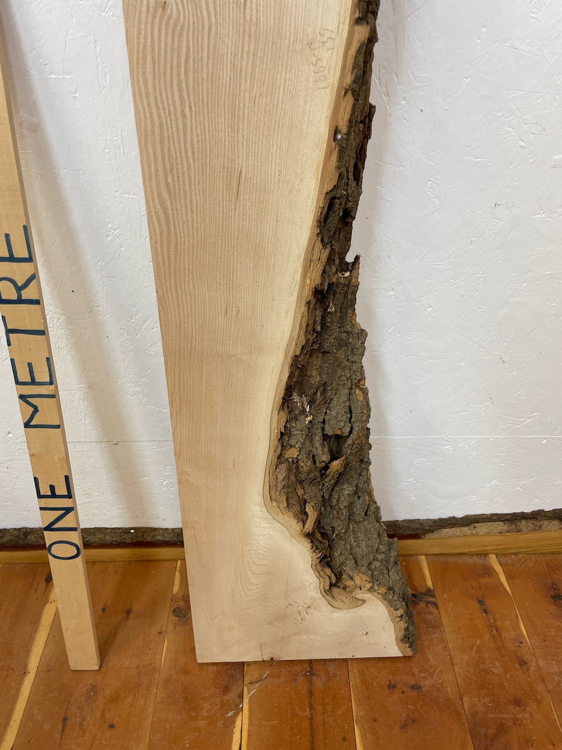 ASH Single Waney Natural Edge PLANED Finish Hardwood Board 1665-13 Thickness 6.5cm Kiln Dried Seasoned Live Edge Shelves Mantels - Image 5