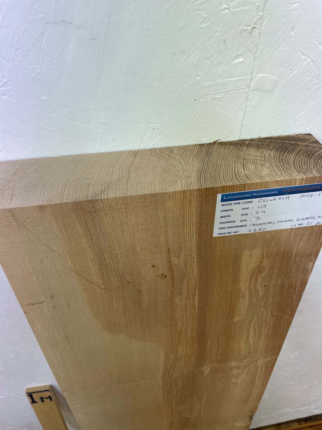 OLIVE ASH PAR Planed All Round Square Edge Planed Finish Hardwood Board 1664-5 Thickness 7cm Kiln Dried Seasoned Furniture making Shelves Mantels - Image 10