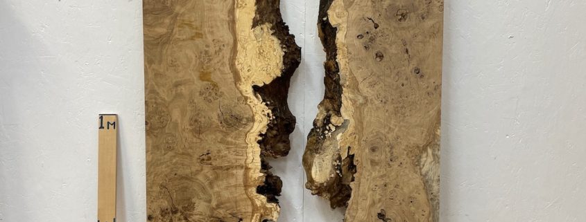 BURRY FIGURED OAK River Table Set Single Waney Edge Slabs Planed Finish Hardwood Boards 1322-2/7 Thickness 5cm Kiln Dried Seasoned Live Edge Epoxy Resin Projects Wildwood Desktop Tabletop Kitchen Worktops Dining Tabletops Wallart Coffee TableTop