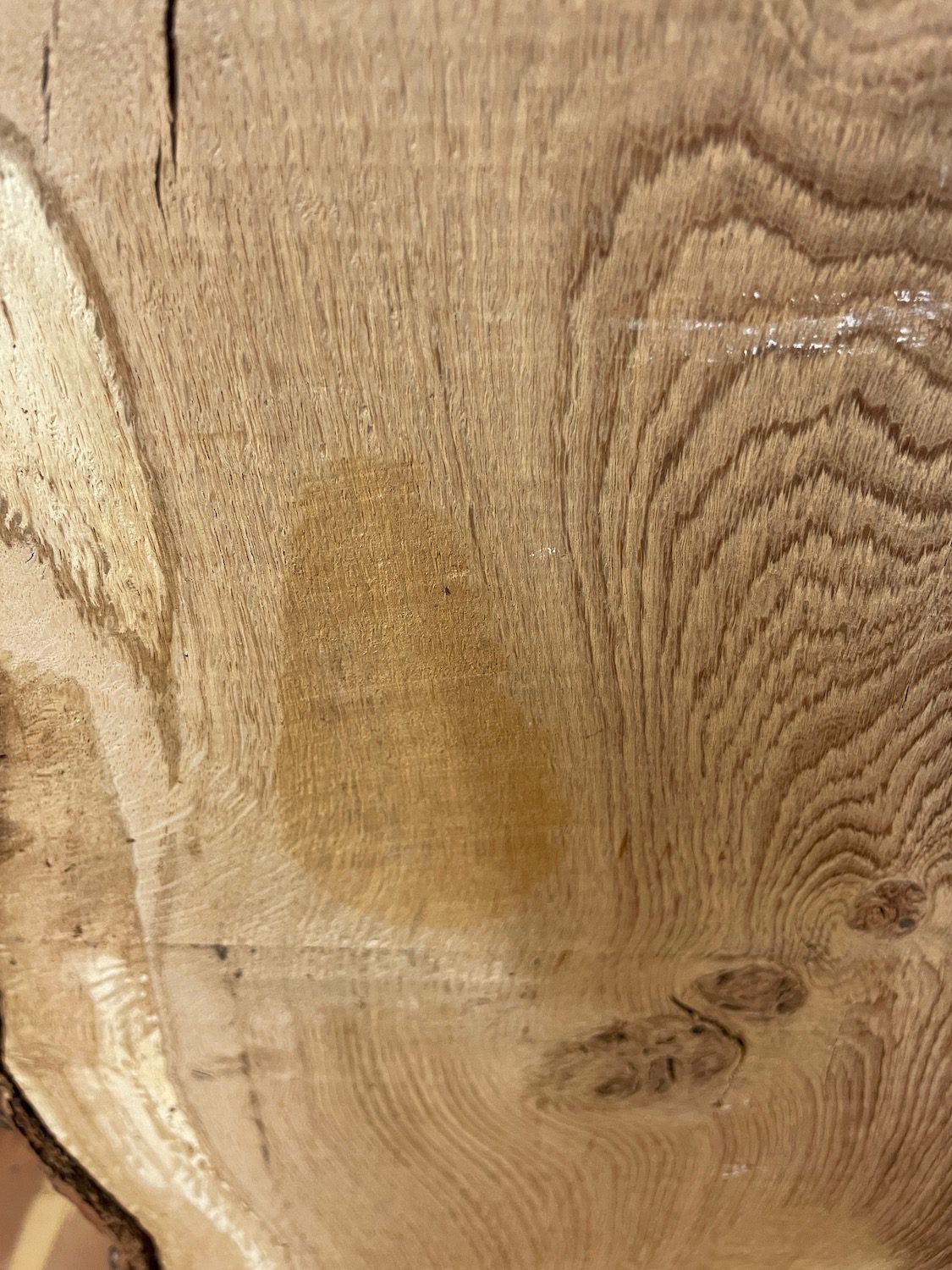 BURRY OAK Waney Edge Slab Planed Finish Hardwood Board 1547C-6 Thickness 5.5cm Kiln Dried Seasoned Live Edge Decorative Board Wildwood Offcut - Image 13