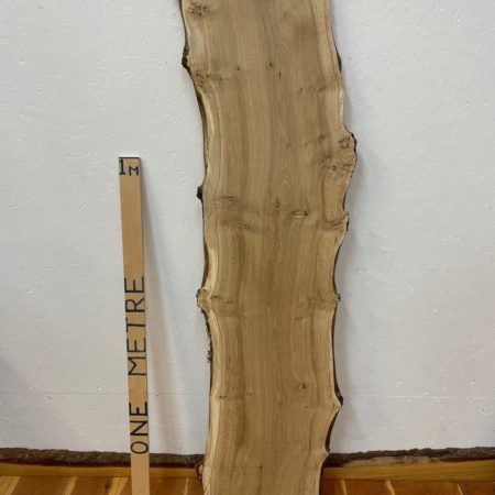 PIPPY OAK Natural Waney Edge Slab Planed Finish Hardwood Board 1690A-4 Thickness 2.5cm Kiln Dried Seasoned Live Edge Wildwood Wallart