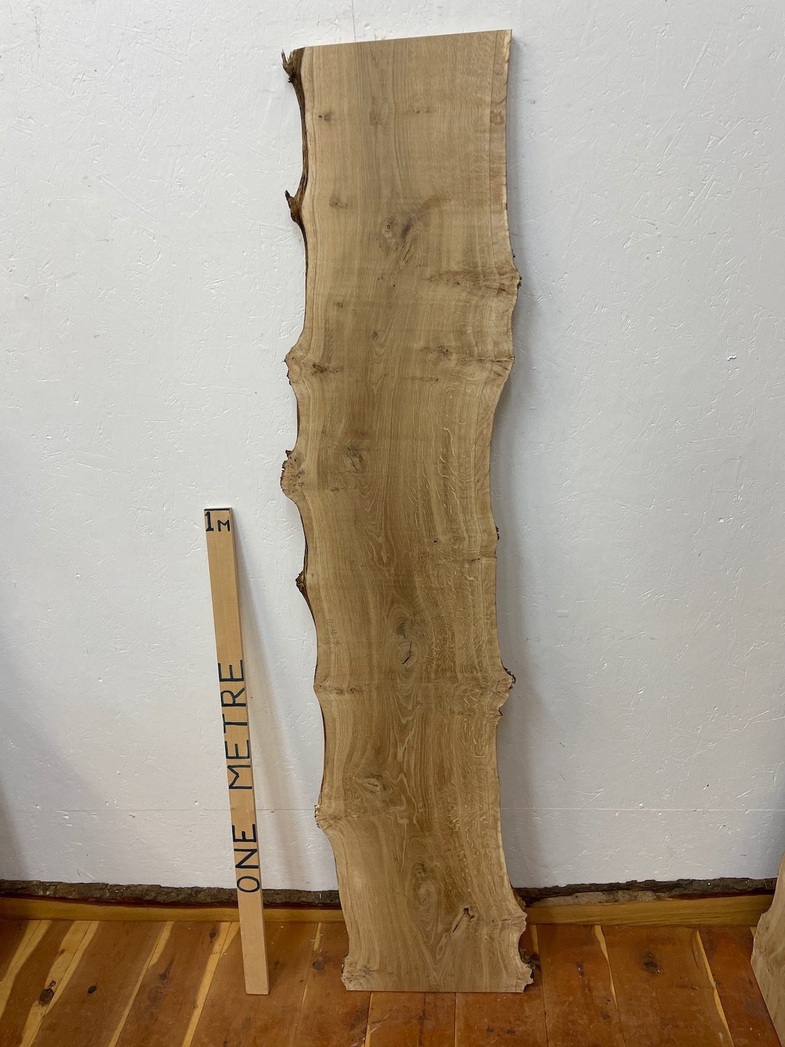 BURRY QUARTER SAWN OAK Natural Waney Edge Slab Planed Finish Hardwood Board 1690A-5 Thickness 2.7cm Kiln Dried Seasoned Live Edge - Image 10
