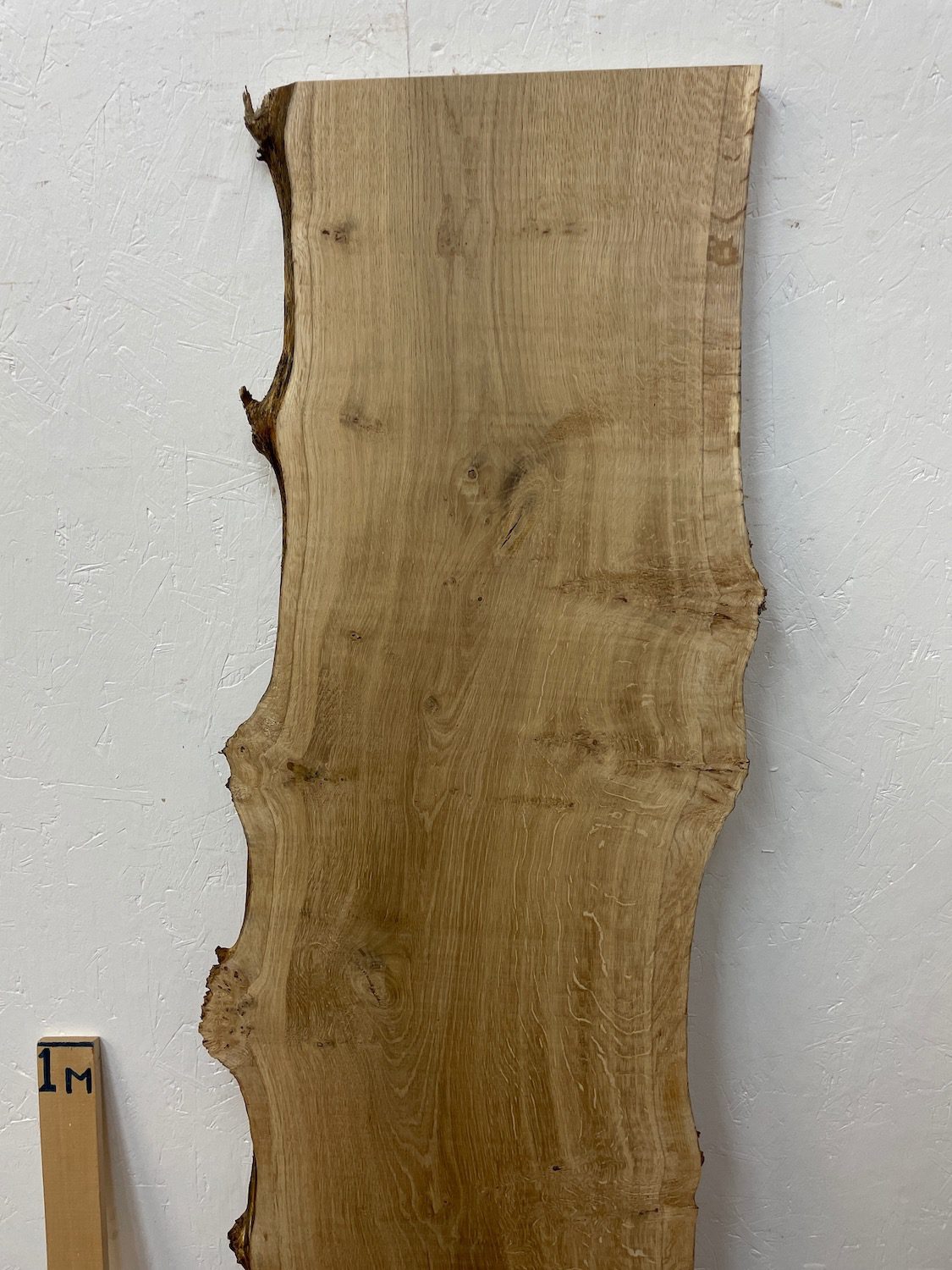 BURRY QUARTER SAWN OAK Natural Waney Edge Slab Planed Finish Hardwood Board 1690A-5 Thickness 2.7cm Kiln Dried Seasoned Live Edge - Image 11