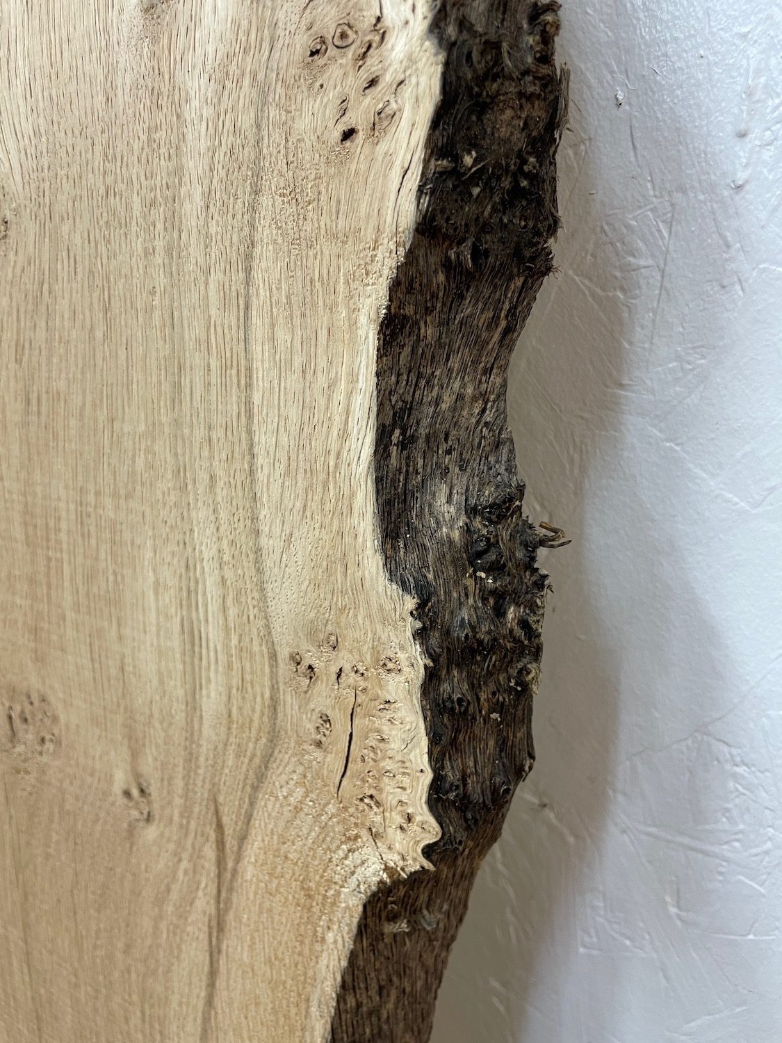 PIPPY OAK Natural Waney Edge Slab Planed Finish Hardwood Board 1690A-7 Thickness 2.5cm Kiln Dried Seasoned Live Edge Wildwood Wallart - Image 9