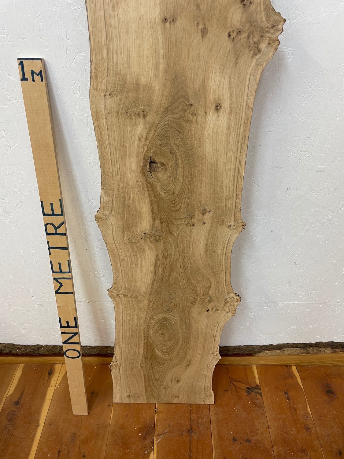 PIPPY OAK Natural Waney Edge Slab Planed Finish Hardwood Board 1690A-7 Thickness 2.5cm Kiln Dried Seasoned Live Edge Wildwood Wallart - Image 13