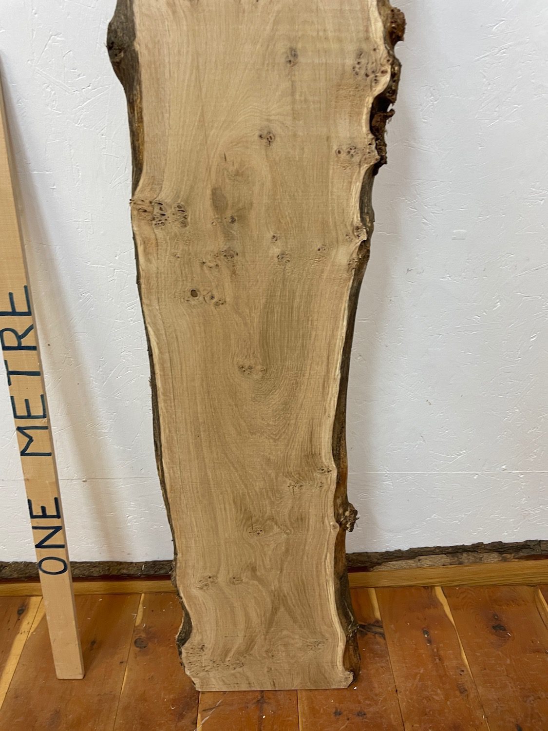 PIPPY OAK Natural Waney Edge Slab Planed Finish Hardwood Board 1690B-6 Thickness 2.8cm Kiln Dried Seasoned Live Edge Wildwood Wallart - Image 6