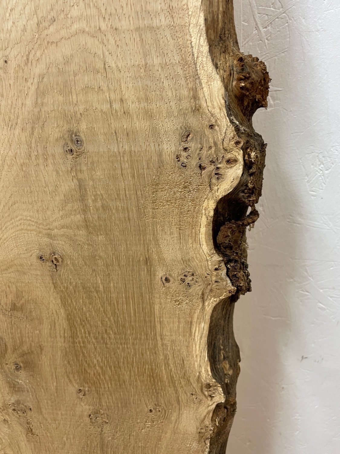 PIPPY OAK Natural Waney Edge Slab Planed Finish Hardwood Board 1690B-6 Thickness 2.8cm Kiln Dried Seasoned Live Edge Wildwood Wallart - Image 7