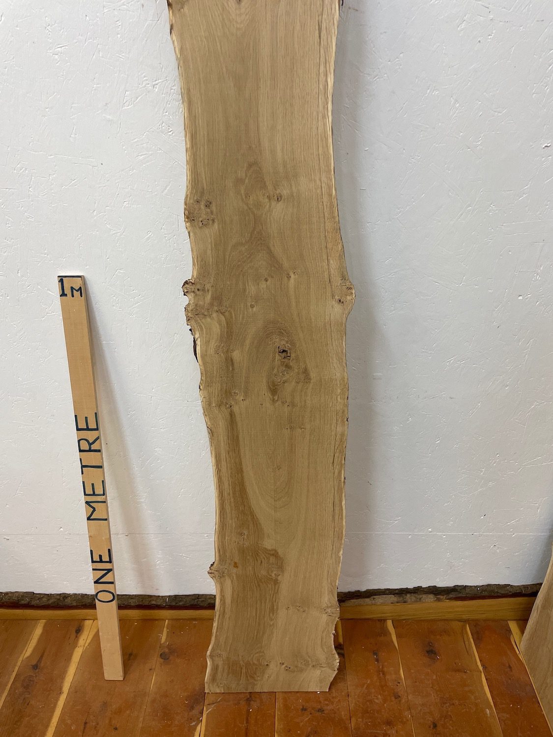 PIPPY OAK Natural Waney Edge Slab Planed Finish Hardwood Board 1690B-6 Thickness 2.8cm Kiln Dried Seasoned Live Edge Wildwood Wallart - Image 14