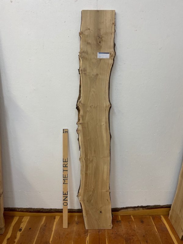 PIPPY OAK Natural Waney Edge Slab Planed Finish Hardwood Board 1690B-5 Thickness 2.8cm Kiln Dried Seasoned Live Edge
