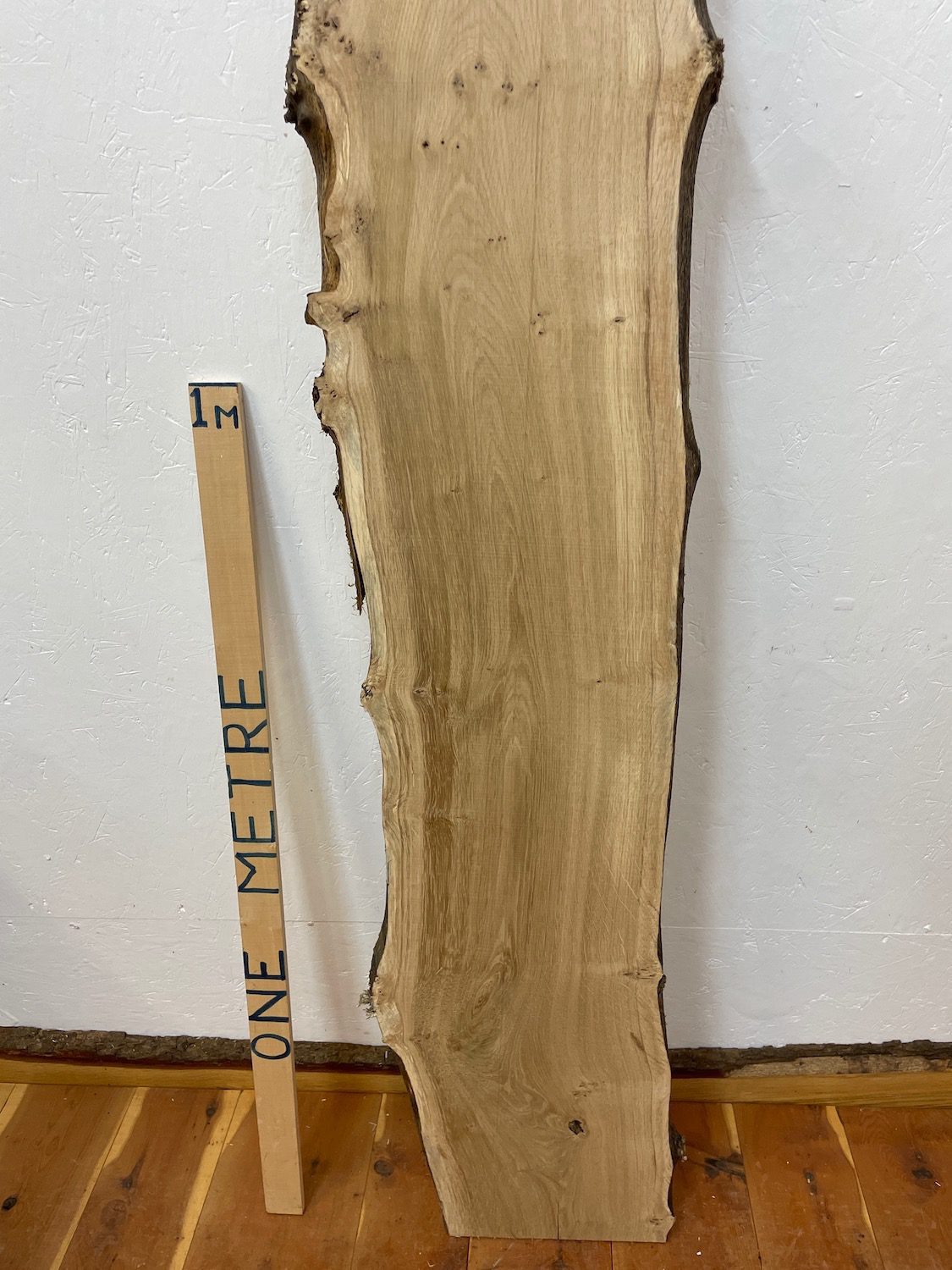 PIPPY OAK Natural Waney Edge Slab Planed Finish Hardwood Board 1690B-5 Thickness 2.8cm Kiln Dried Seasoned Live Edge - Image 5