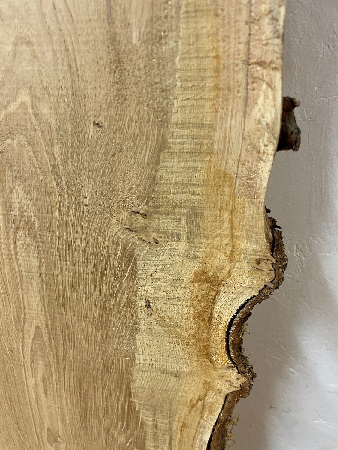 PIPPY OAK Natural Waney Edge Slab Planed Finish Hardwood Board 1690B-5 Thickness 2.8cm Kiln Dried Seasoned Live Edge - Image 13