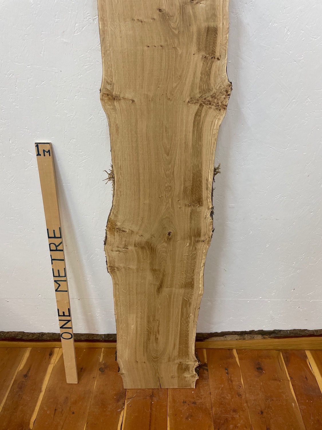 PIPPY OAK Natural Waney Edge Slab Planed Finish Hardwood Board 1690B-4 Thickness 2.8cm Kiln Dried Seasoned Live Edge Wildwood - Image 16